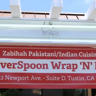 Front signage