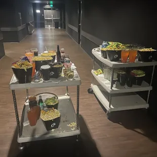 Food at Silverspot waiting and waiting and waiting for somebody to deliver it