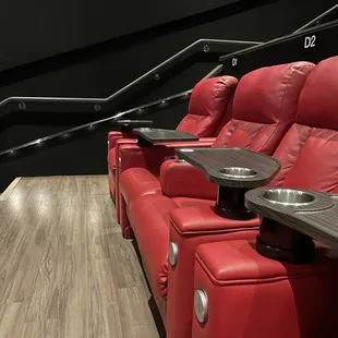 Seats inside the theater