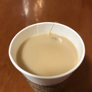 It's an OK place I guess. I just don't understand why I can't add my own milk. The lady put WAY too much in.