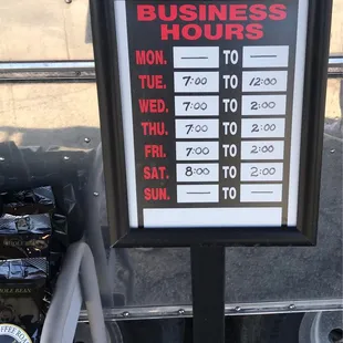 Hours as of March 21 2023.