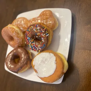 a variety of donuts