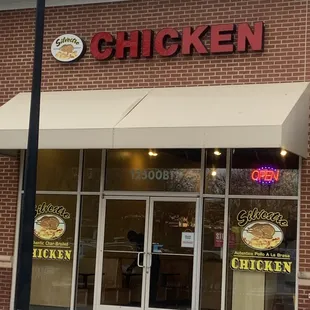 the front of a restaurant