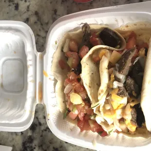 Order of steak tacos.