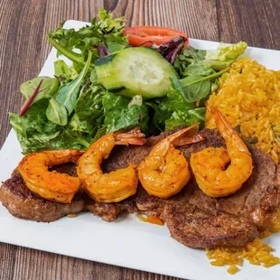 The best  Silvestre Steak w/Shrimp