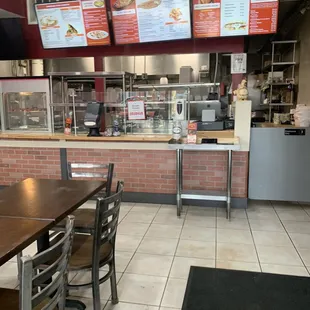 the inside of a restaurant
