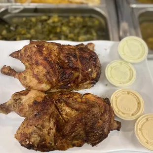 Our important food that's in our restaurant name is our famous pervivan Chicken!