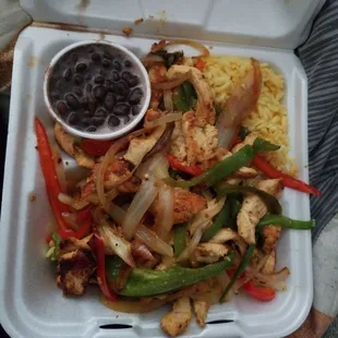 Chicken fajitas