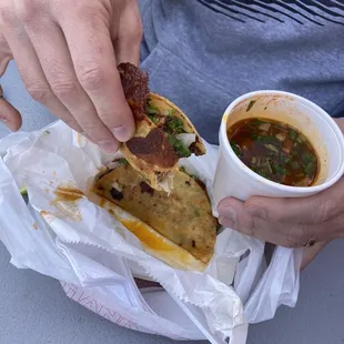 a person eating a sandwich