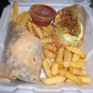 Al Pastore burrito to go