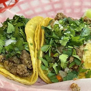 Tacos (Corn Tortilla) - Ground Beef