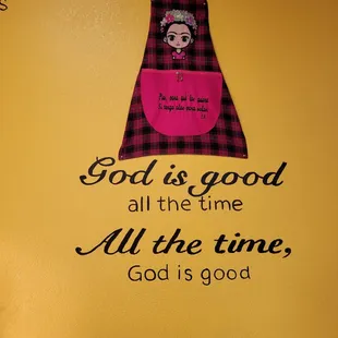 God is good all the time, all the time God is good