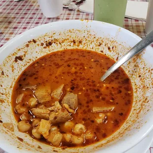 Pozole, after I already ate half of it