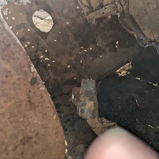 Old tank full of holes