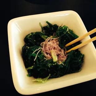 Seaweed salad at Sim Sushi &amp; Steak