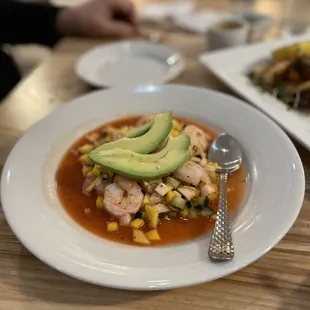 Tropical ceviche
