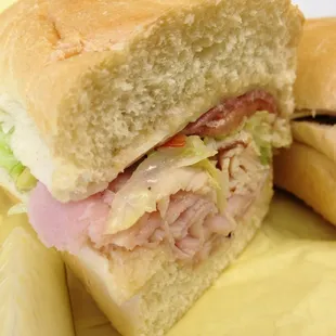 Italian sub on French roll. Sounds European!