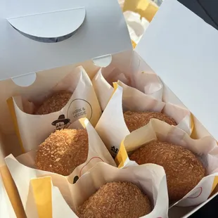 Assorted korroke and kwabaegi! Pizza and   mozzarella were the highlights for me