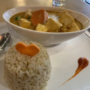 Panang curry with tofu