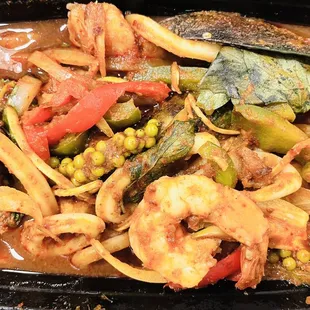 Seafood Hot Plate