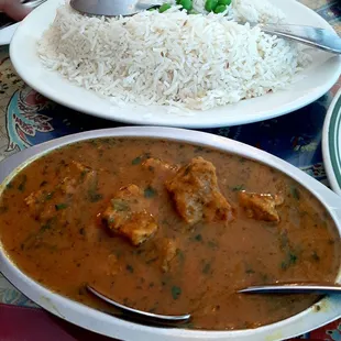 Ceylon lamb and basmati rice