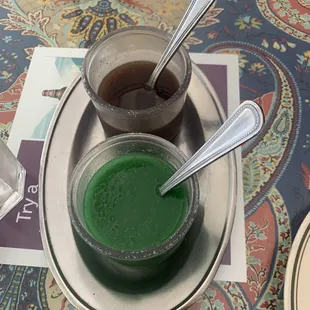 The sweet and spicy sauce. Both were delicious.