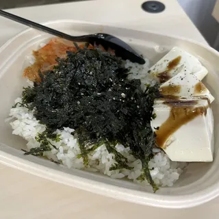 Silken Tofu with Kimchi Rice Bowl