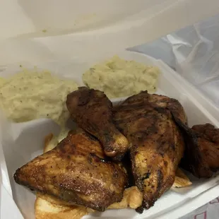 Smoked Chicken and potato salad!