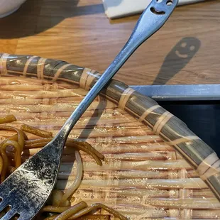 Cute smiley face fork
