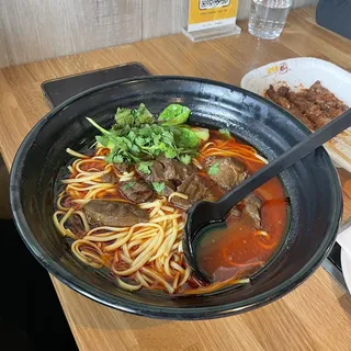 Spicy Braised Beef Noodle Soup /