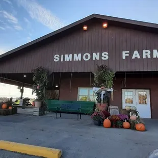 the front of the building