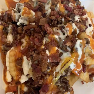 Loaded Fries with added Simmz sauce!