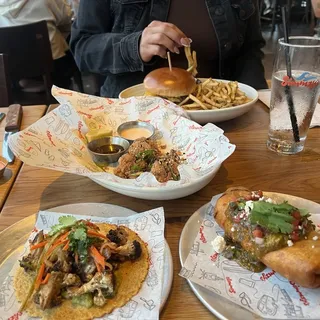 Bean and Cheese Chimichanga