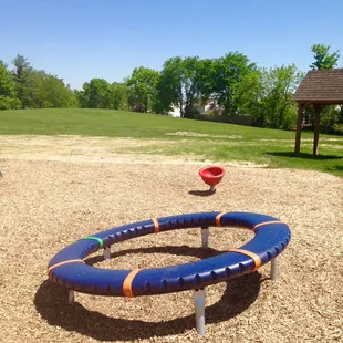 Circle play thing. We couldn't quite figure out how to play with this one!