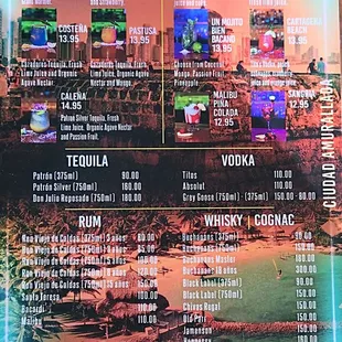 Liquor menu - page 2 - 11/5/23