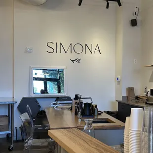 the interior of simona
