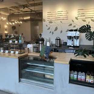 Bright counter with nice options