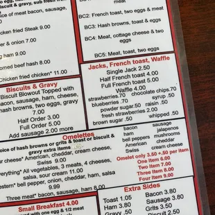 New menu June 2021