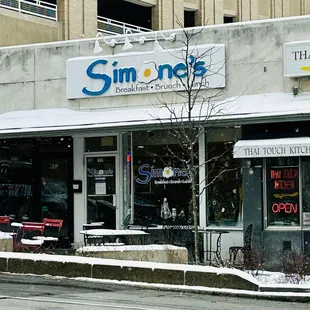 Exterior of restaurant