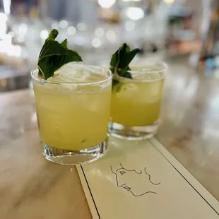House special ($8 @ hh): hot girl summer - vodka, pineapple, lemon, ginger syrup, mint