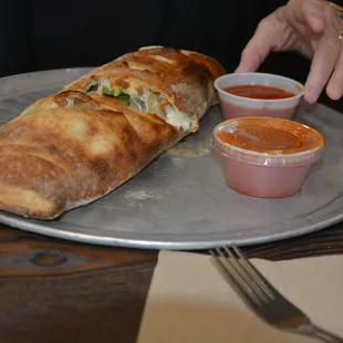 Enormous Philly Cheese Steak Stromboli