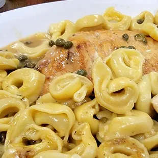 Chicken Picatta with Cheese Tortellini