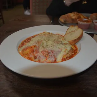 Lasagna with Bread