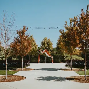 Walking to the alter