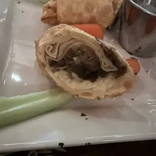 Very dry (not cheesy), all the in ingredients were finely minced. Wanted more of a comfort food with a cheesy gooey middle.