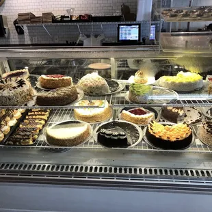 a variety of desserts