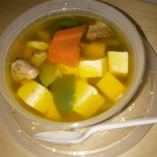 Veggie tofu soup
