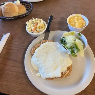 Chicken Fried Steak (3 sides included) with complimentary bread