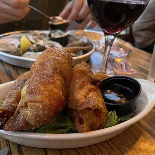 food, fish and chips