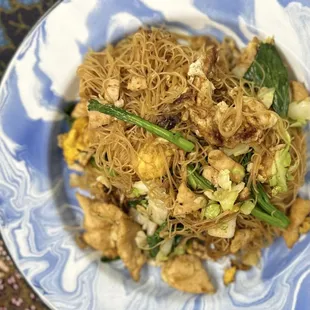 Wok Fried Thin Rice Noodles